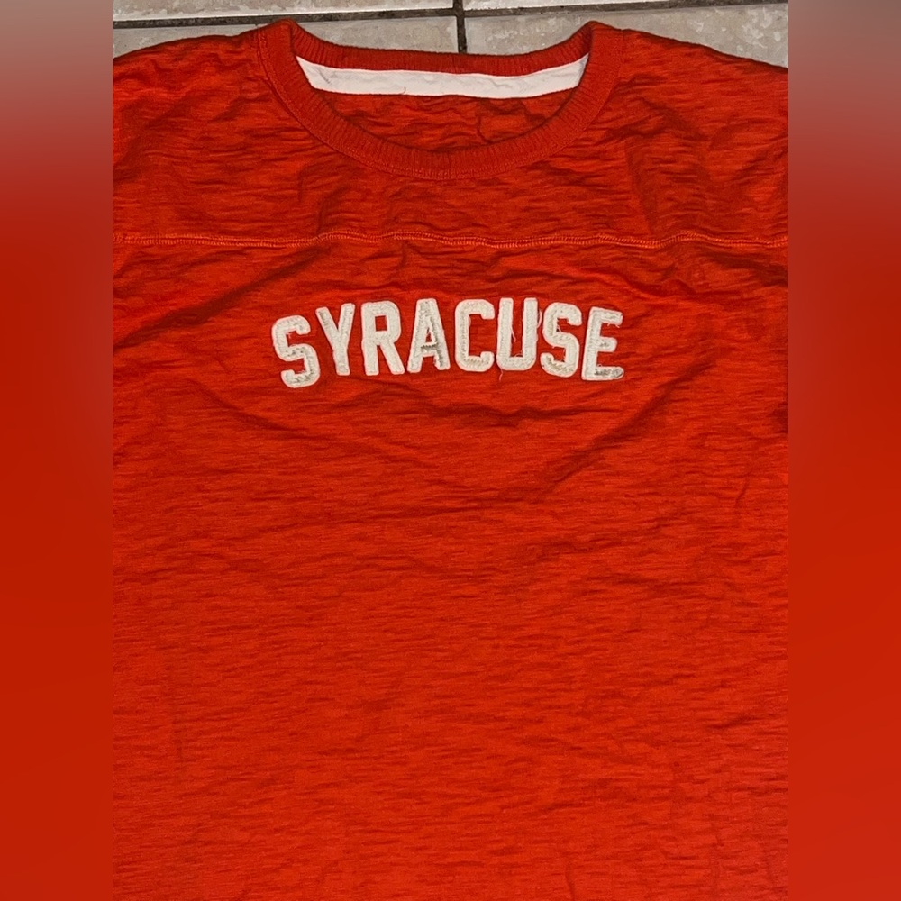 Orange Syracuse Long Sleeve Pullover - Picture 2 of 9